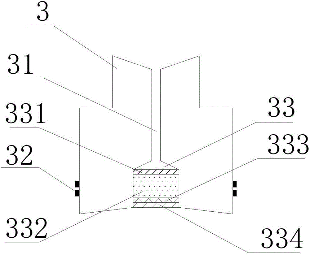 Extraction structure and liquid pretreatment device