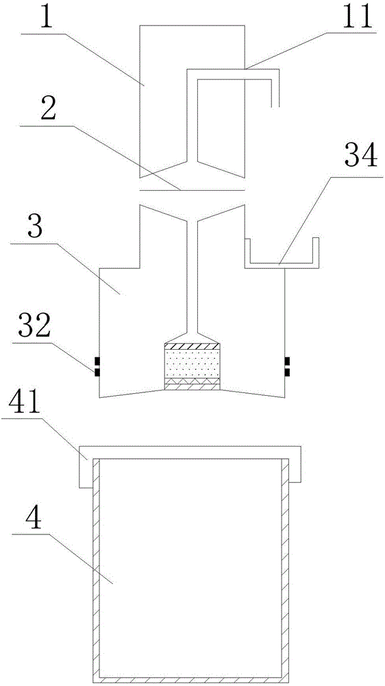 Extraction structure and liquid pretreatment device