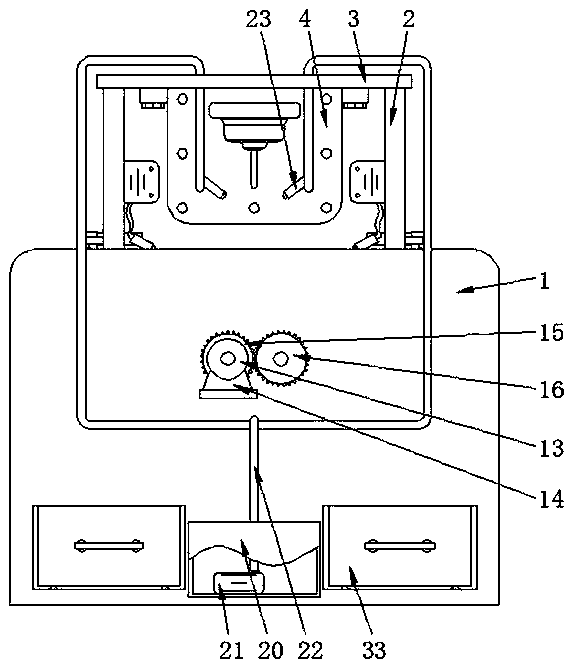 Numerical control lathe for synchronously cleaning away cutting scraps in time