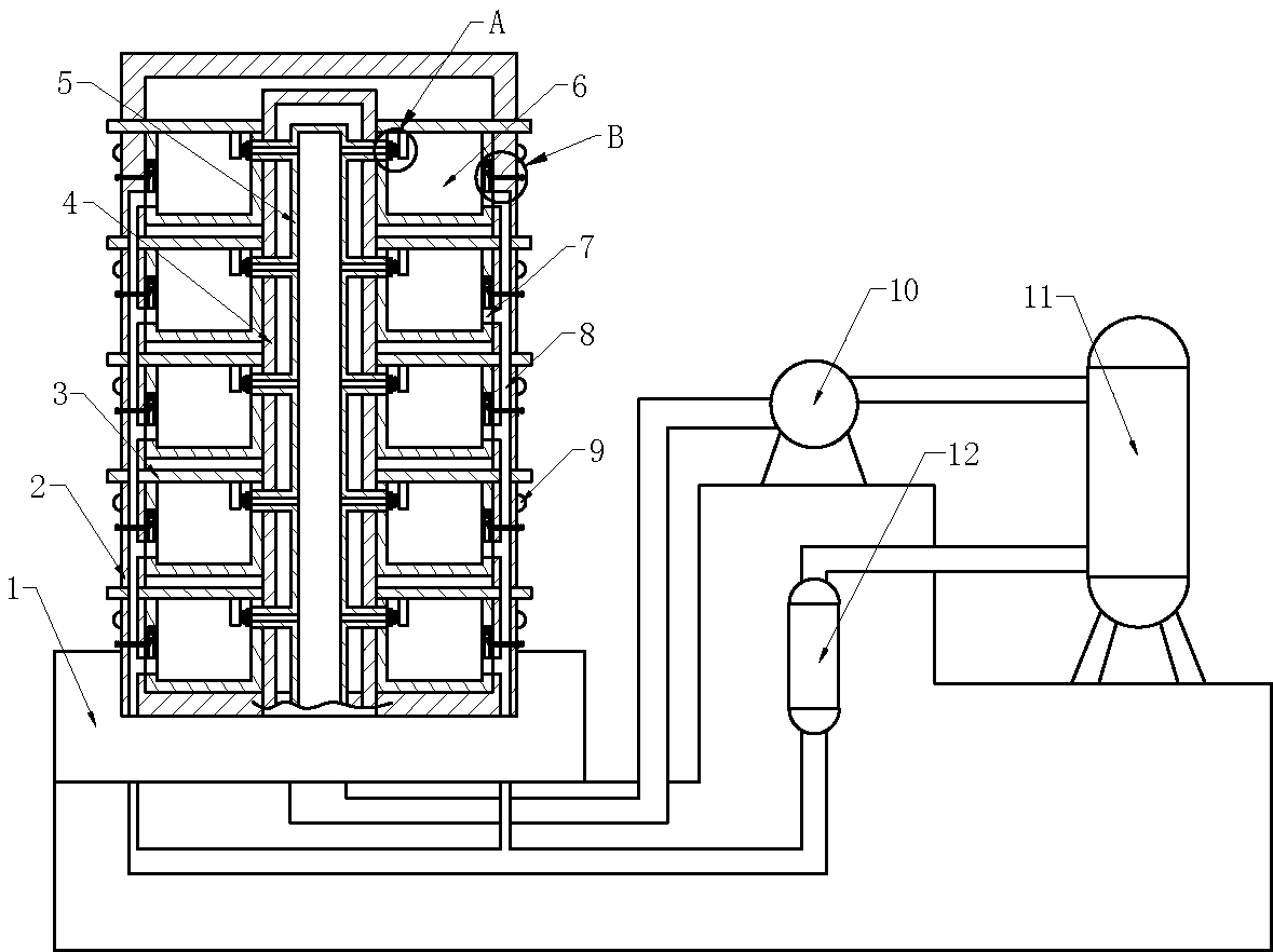 Motor carbon brush sintering furnace