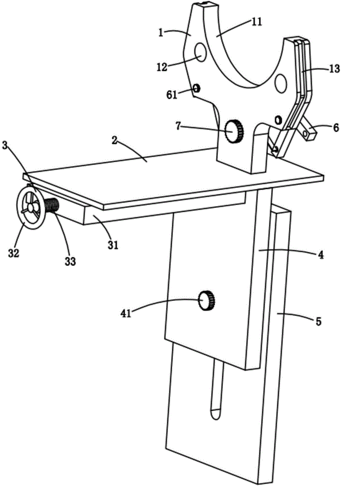 A sizing machine warp creel structure