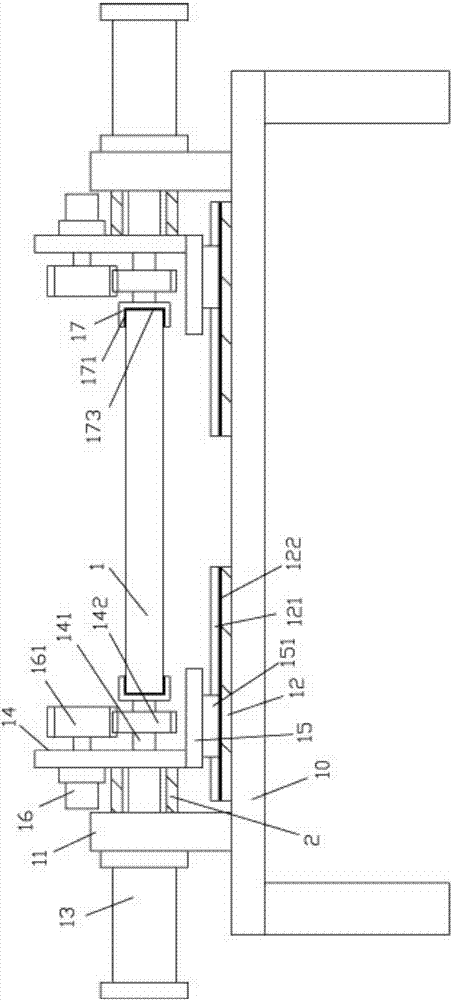 Clamping rotating mechanism used for automobile metal plate detection