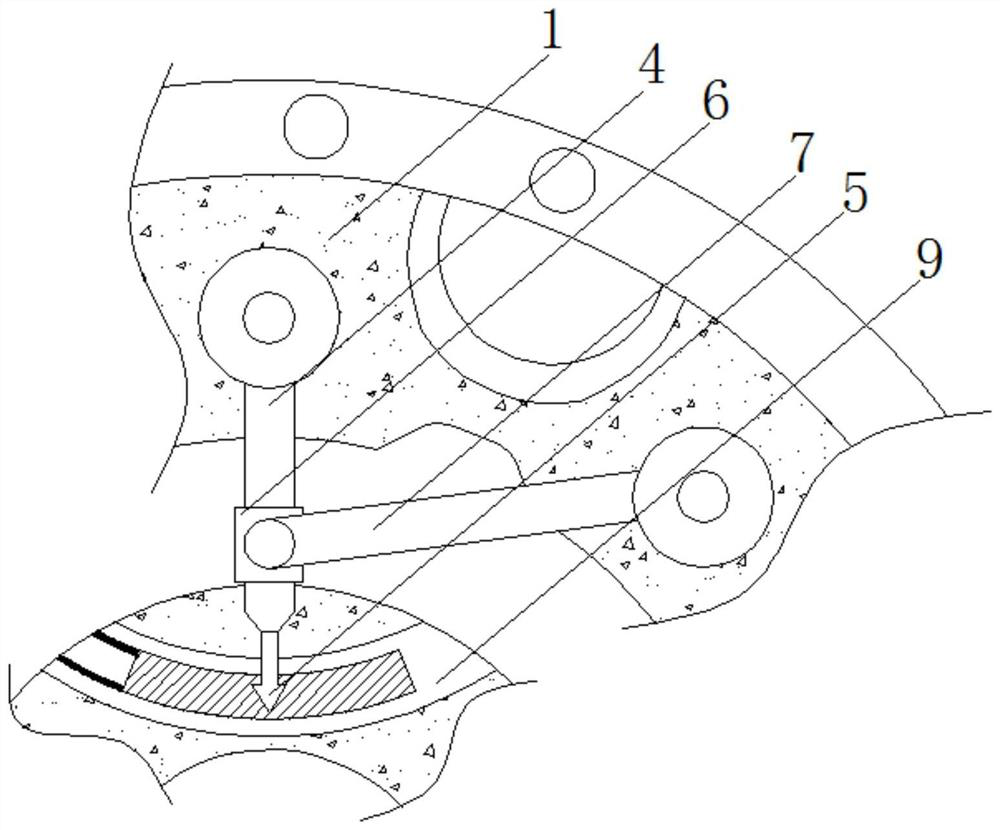 Constant-speed winding device for avoiding winding stall in field of adhesive tape packing tapes