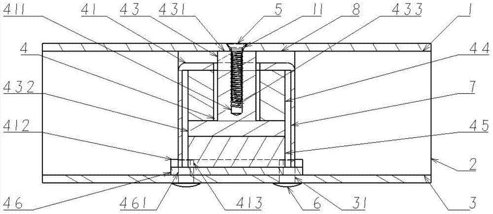 High-temperature-resistant laminate based on steel wire gauze pad damping structure