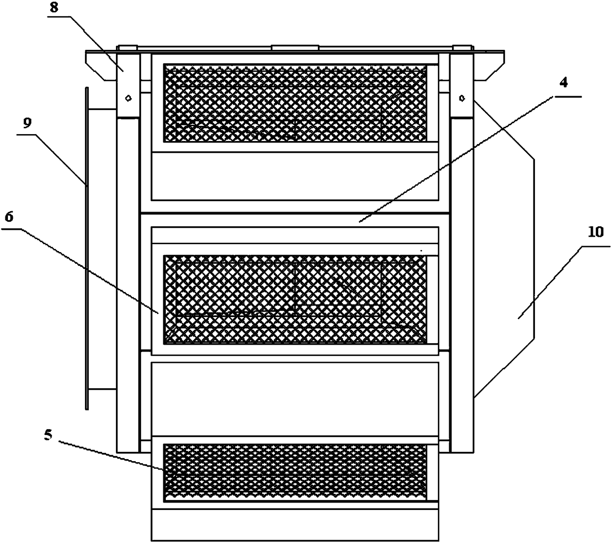 Muffler for air inlet of axial flow fan