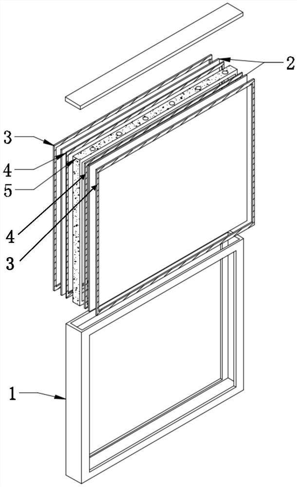 Coated hollow glass with gradual change for building curtain wall and use method of coated hollow glass with gradual change for building curtain wall