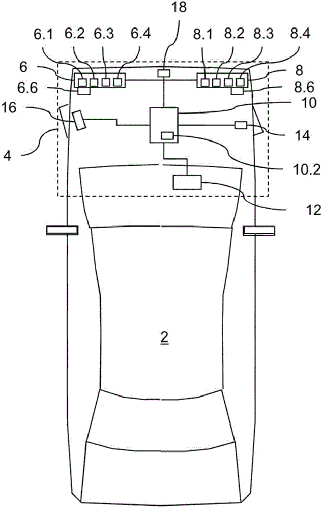 Operation method of motor vehicle head light, head light and motor vehicle