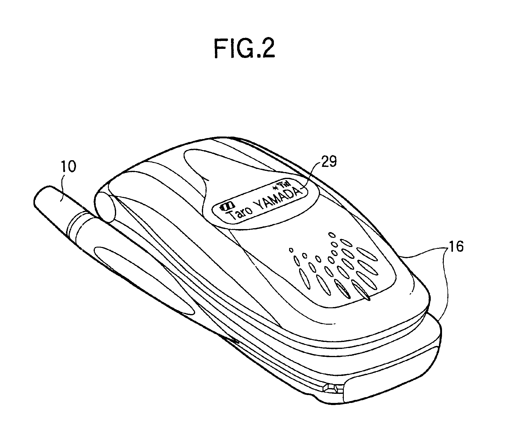 Folding portable radio device