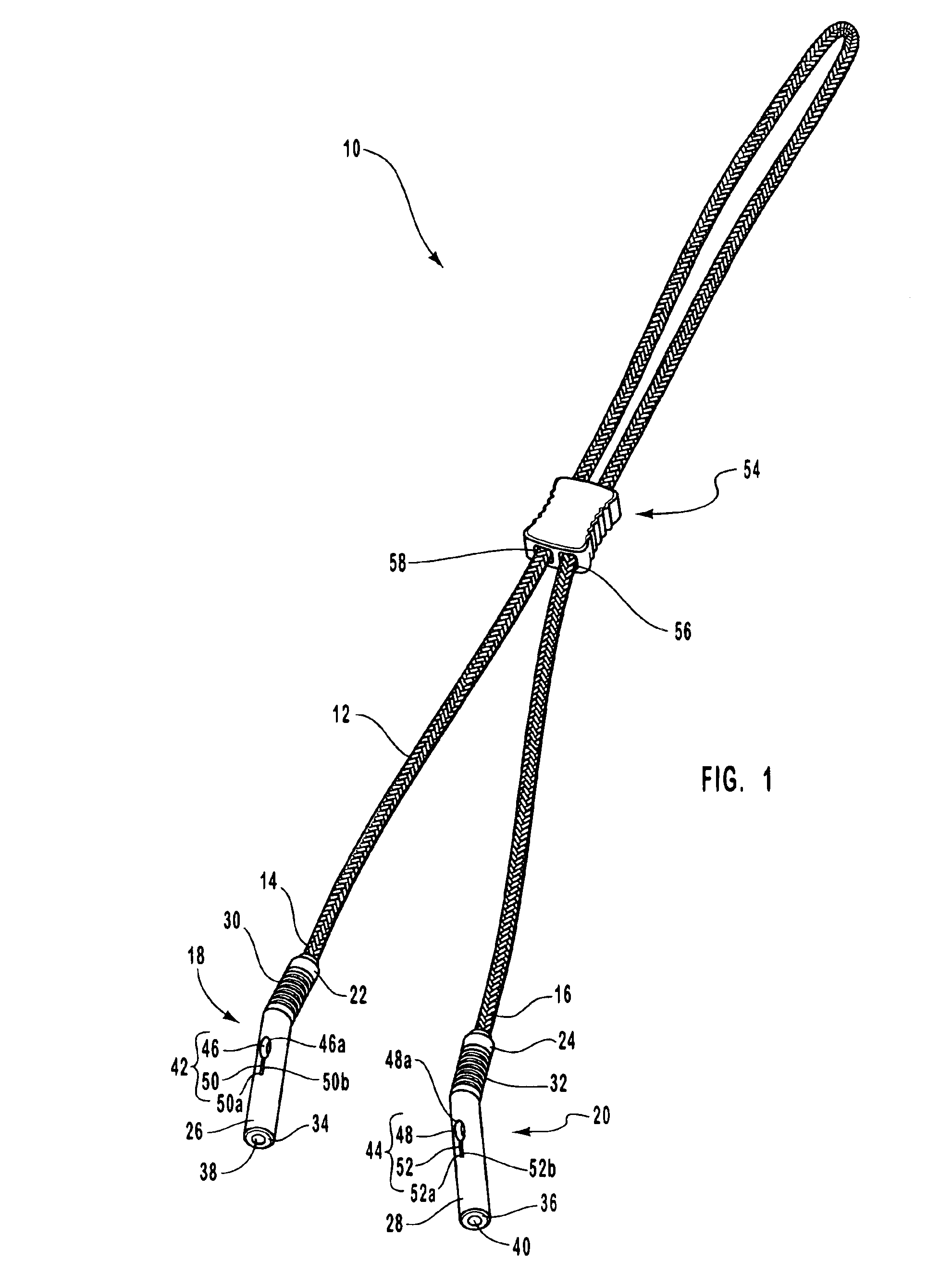 Eyeglass retainer with dual use connectors