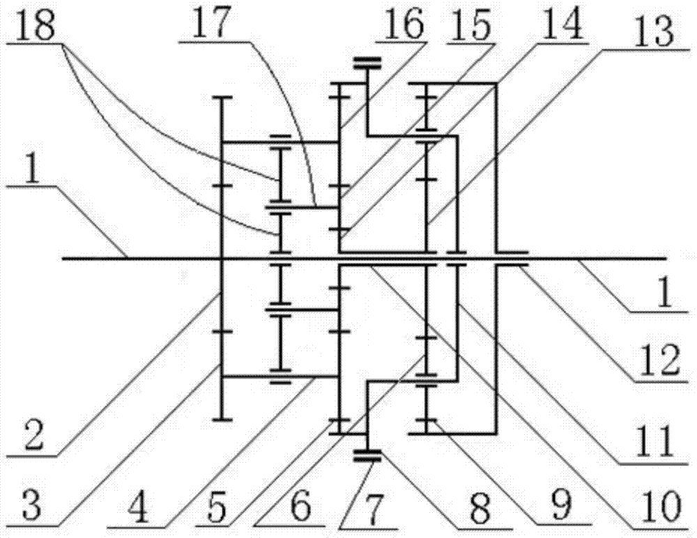 Balanced type infinitely variable transmission