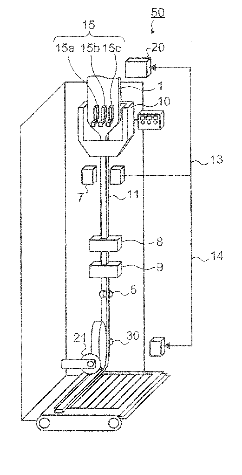 Process for Producing Glass Strip, Glass Strip and Glass Substrate