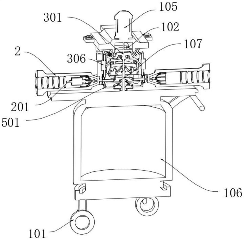 Dust removal device for building construction