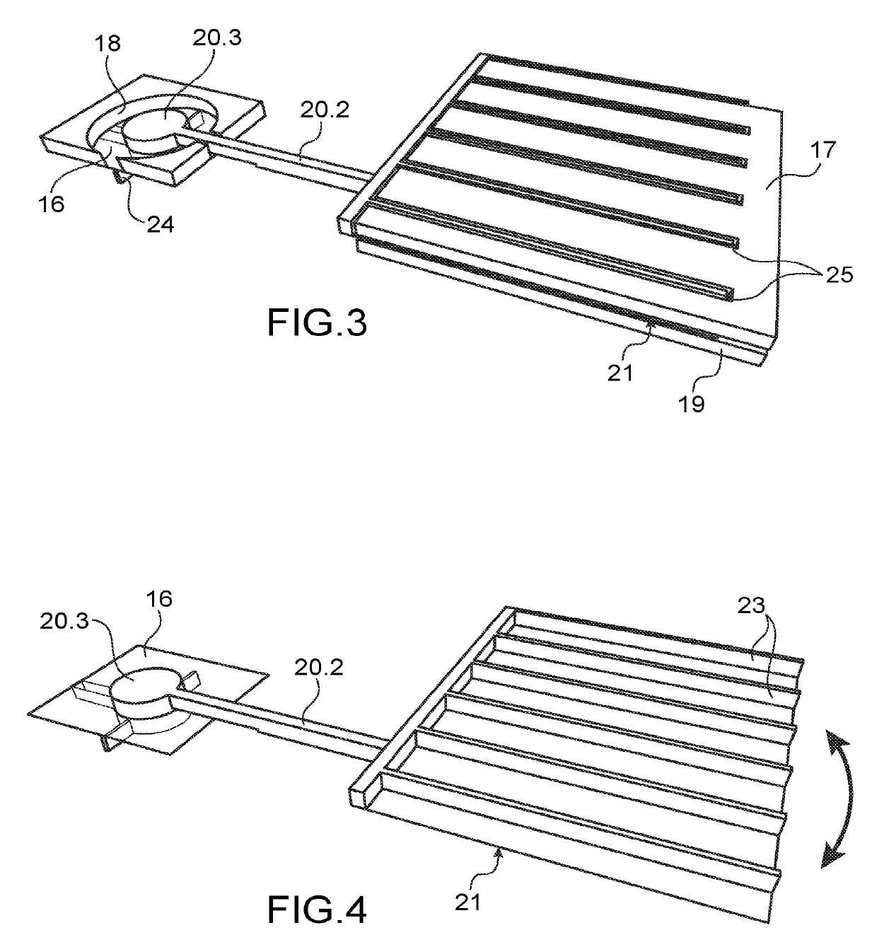 Device for transmitting a movement and a force between two zones that are insulated from one another