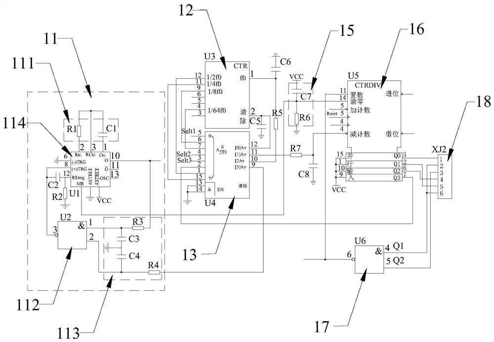 Hardware watchdog circuit and single-chip microcomputer control system with task sequence monitoring