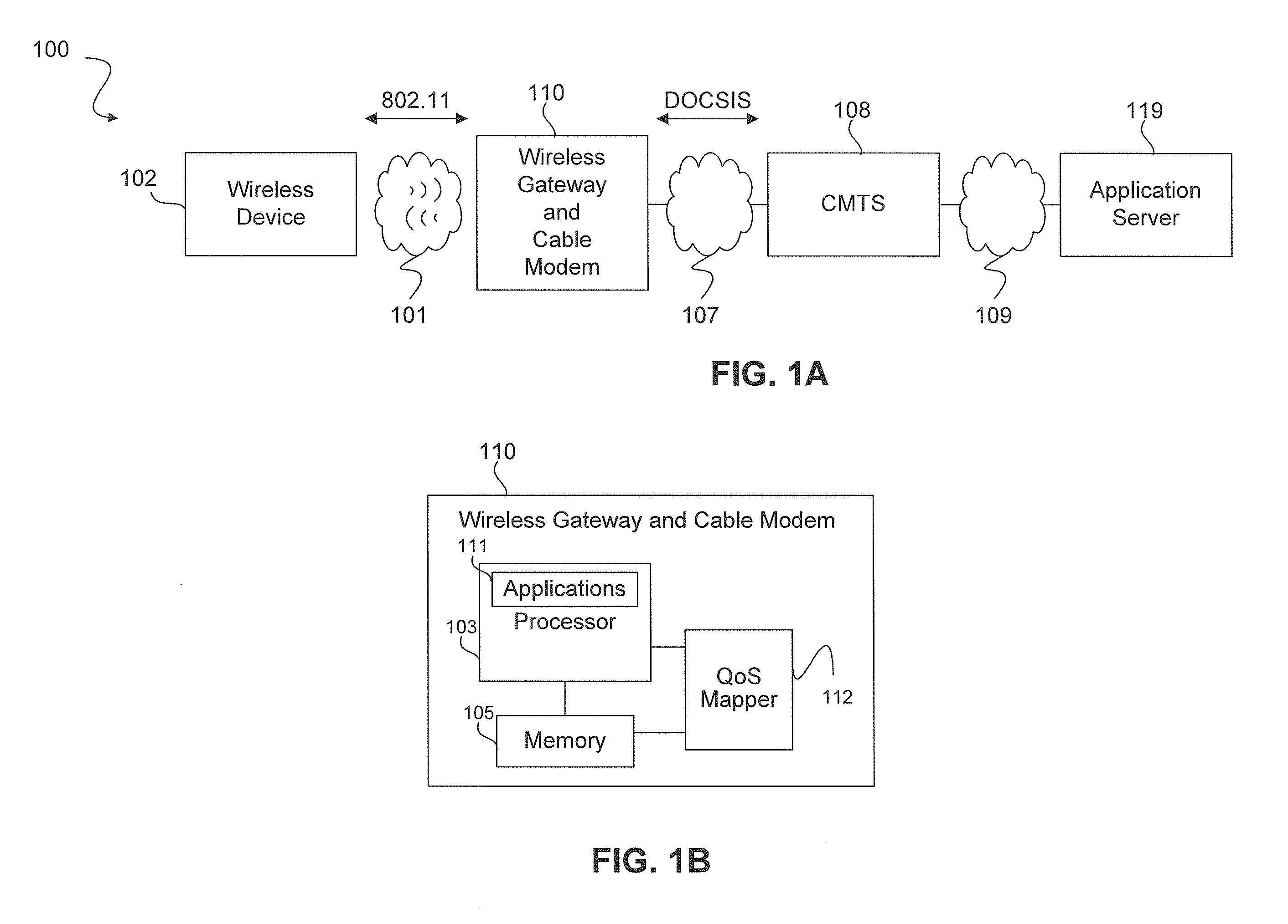 Dynamic quality of service (QOS) setup over wired and wireless networks