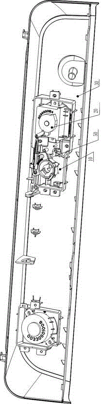 Washing bracket, control panel component adopting washing bracket and washing machine