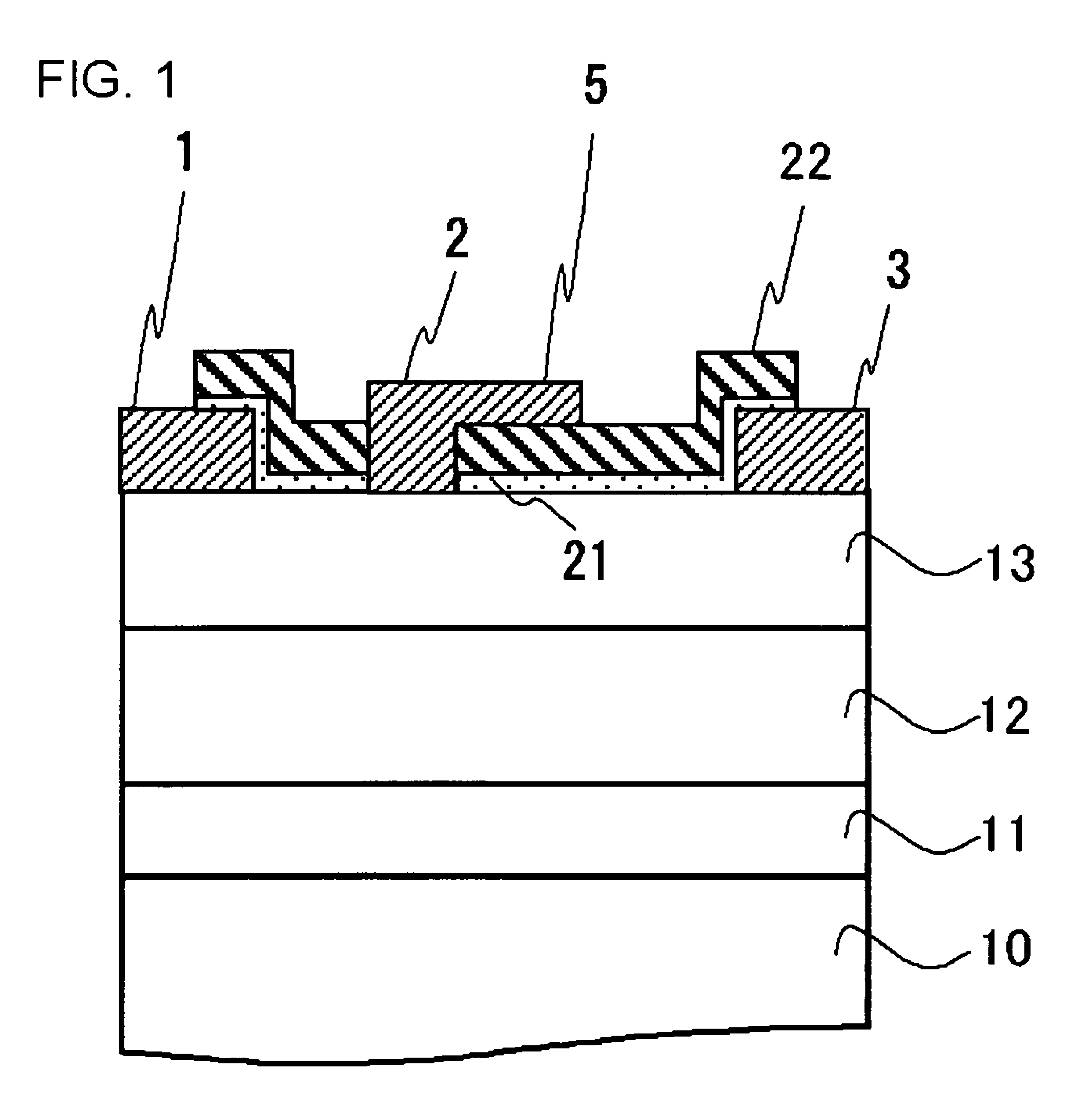 Field-effect transistor having group III nitride electrode structure