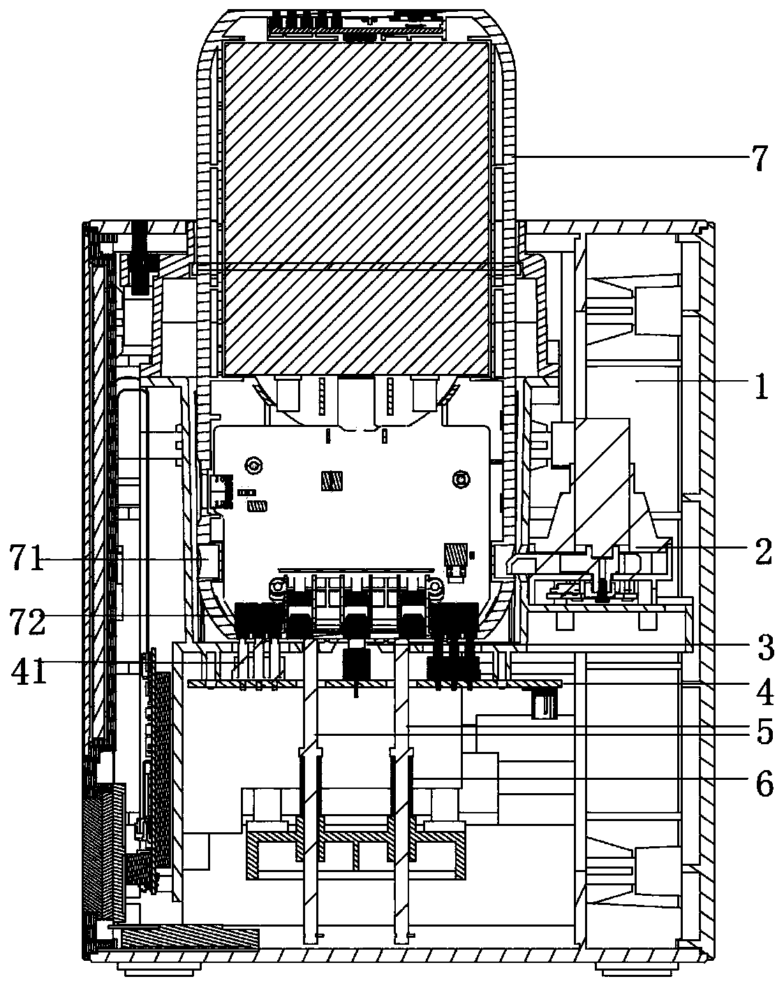 Speed reducing motor locking mechanism and shared charge pal renting machine cabinet