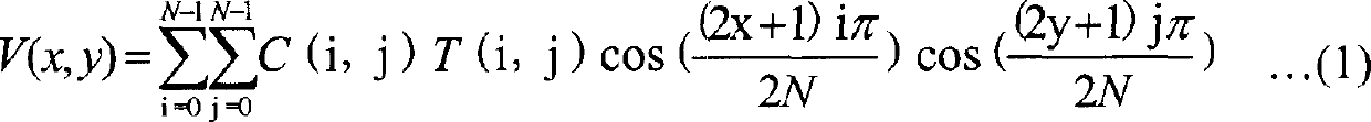 High-speed inverse discrete cosine transformation method and appts.