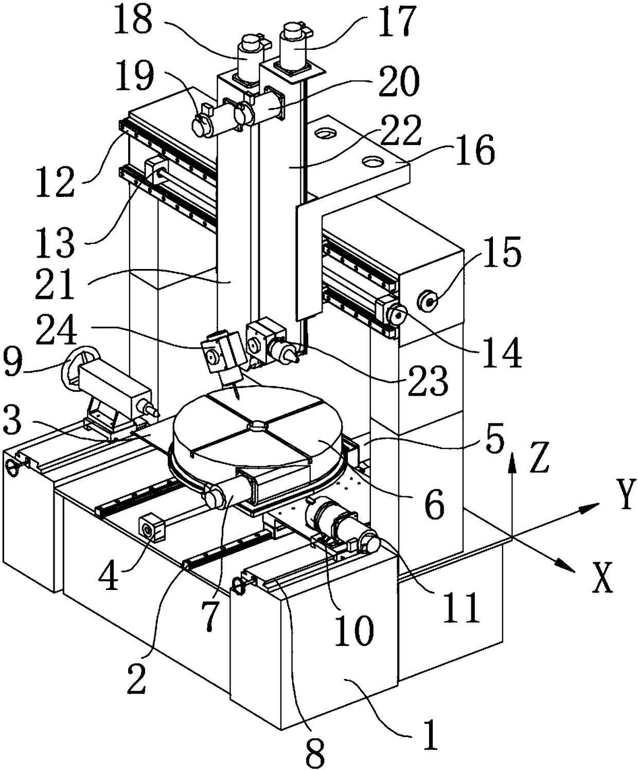 Additive and subtractive laser process machine tool and using method thereof