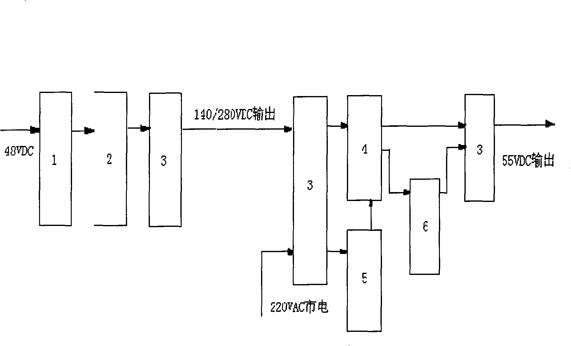 Intelligent remote low pressure high power electric power supply system as well as working method thereof