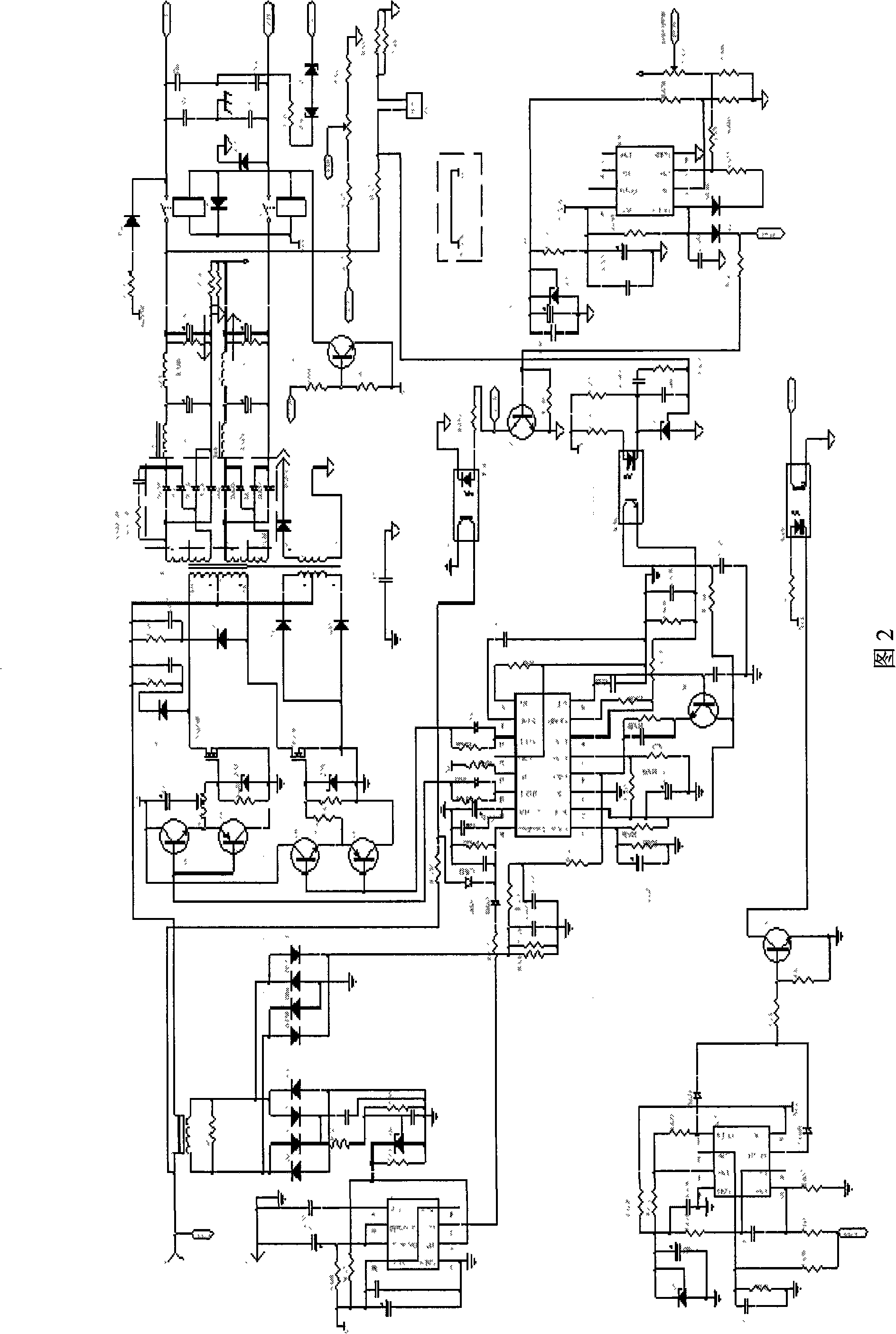 Intelligent remote low pressure high power electric power supply system as well as working method thereof