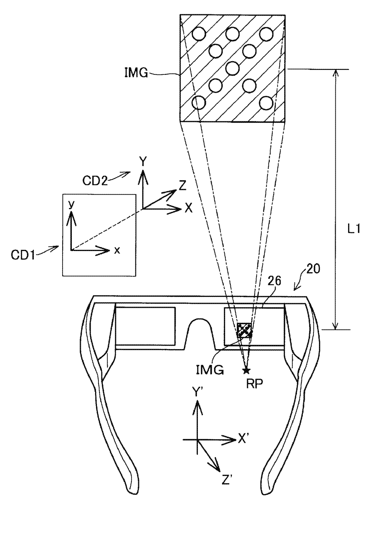 Computer program, head-mounted display device, and calibration method