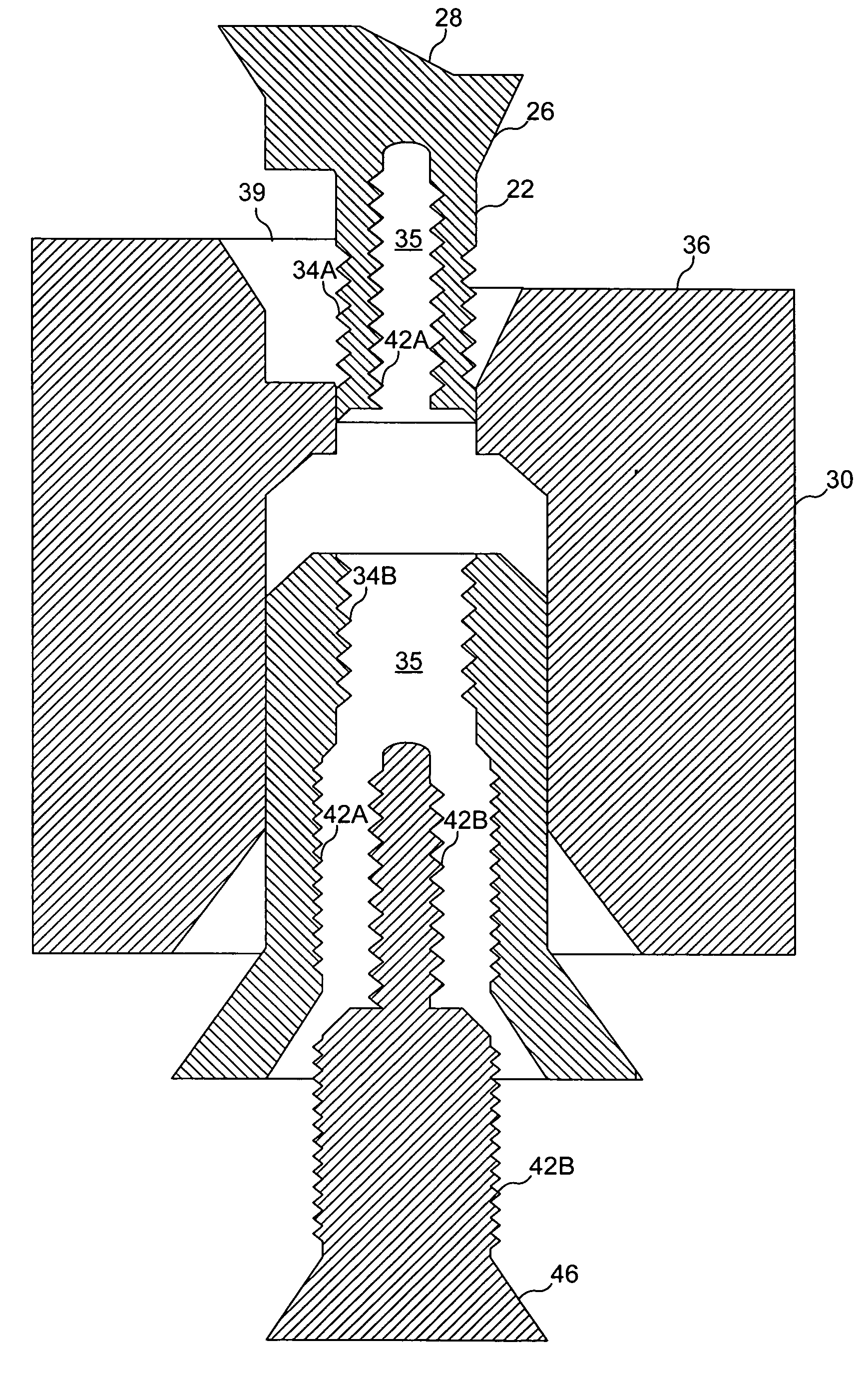 Non-threaded structural insert for component attachment