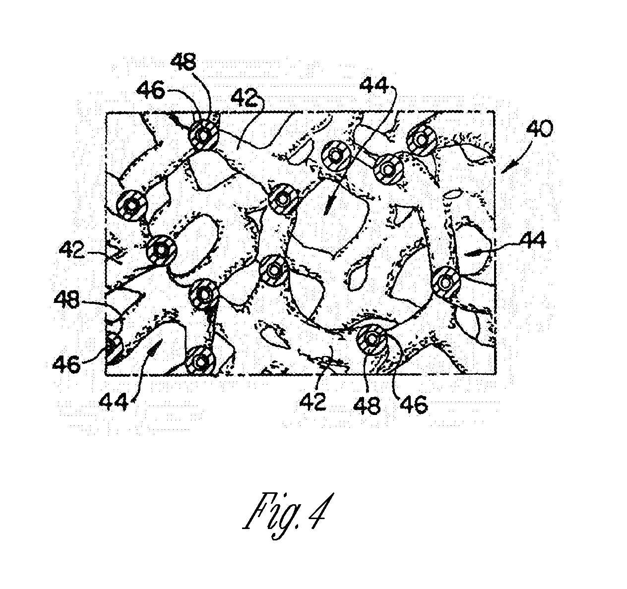 Porous implant with non-porous threads