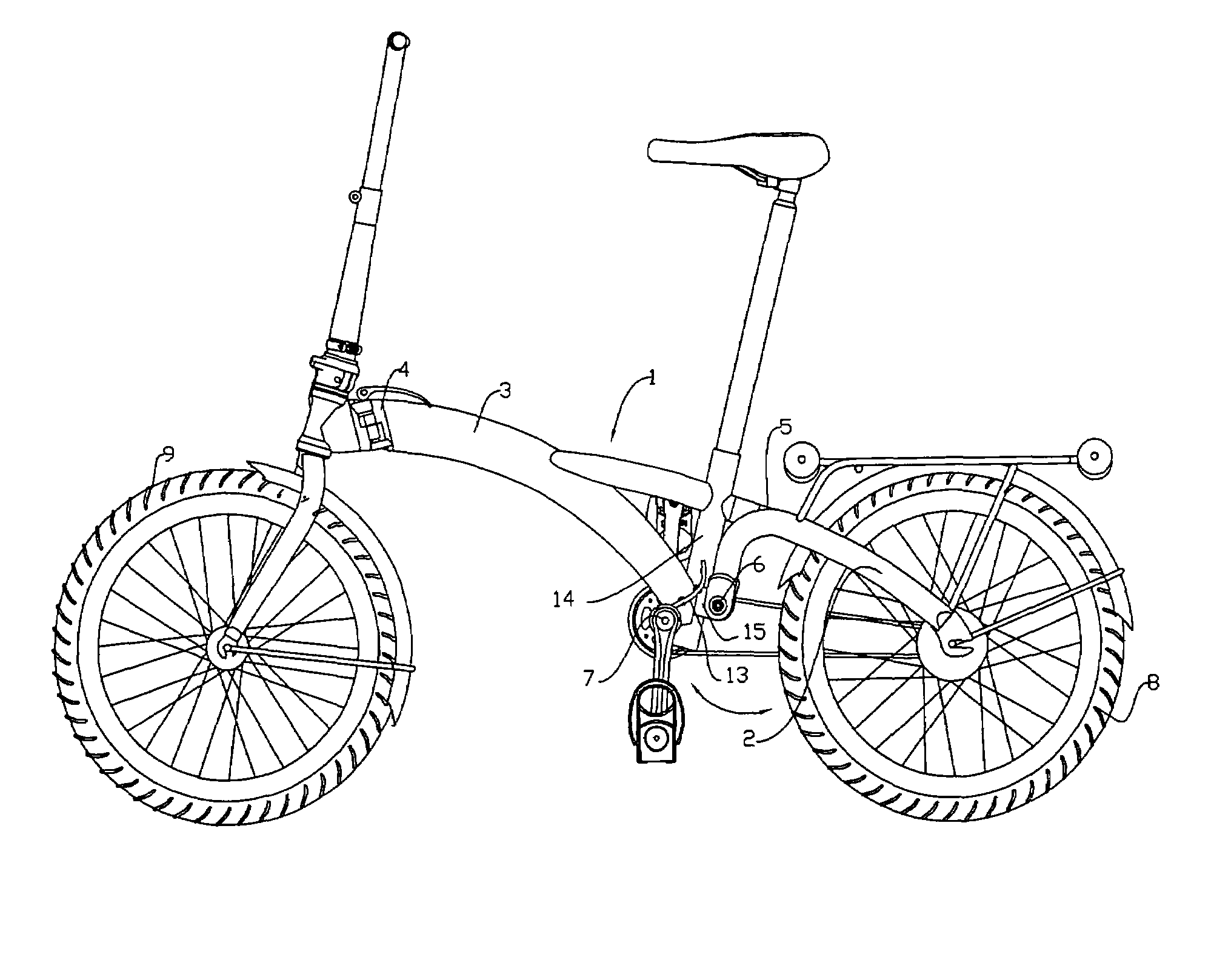 Folding bicycle