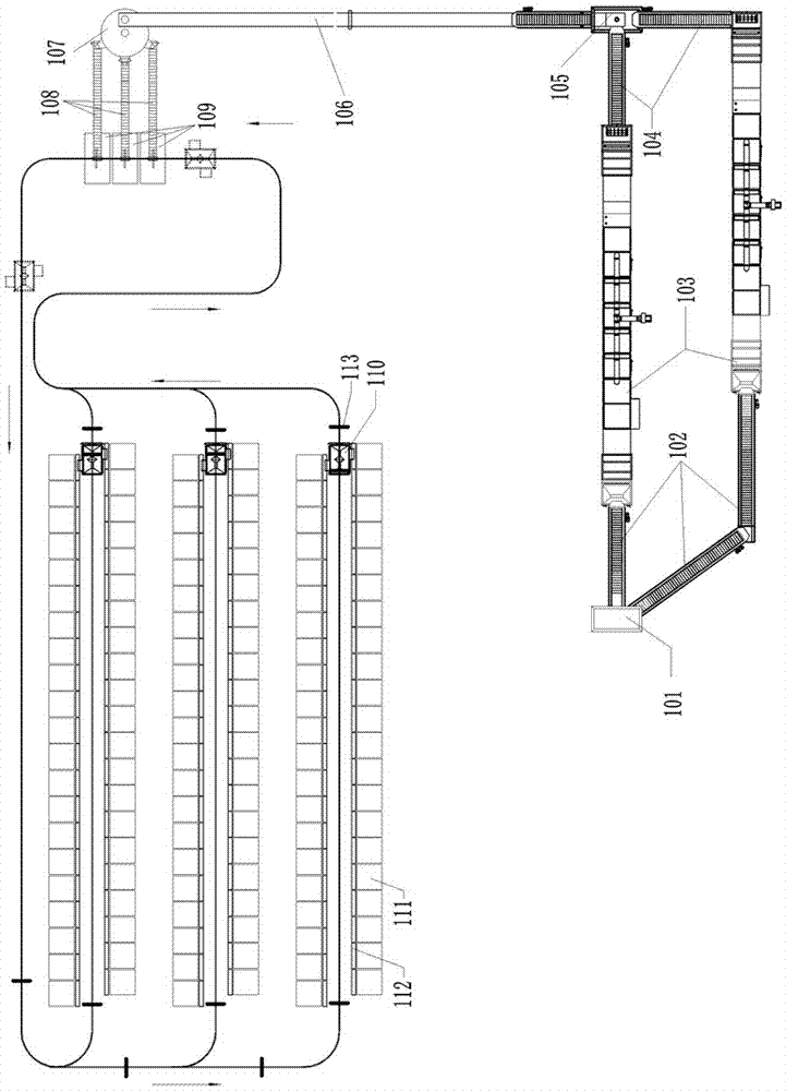 Diamond drying and screening automatic production system