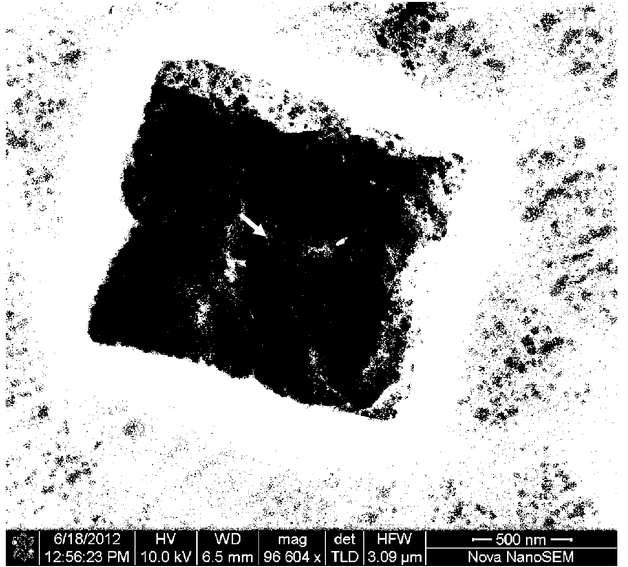 Preparation method of graphite nanometer hole