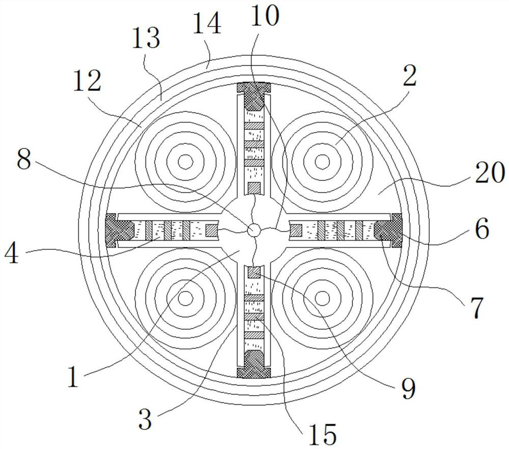 A new energy vehicle cooling charging cable