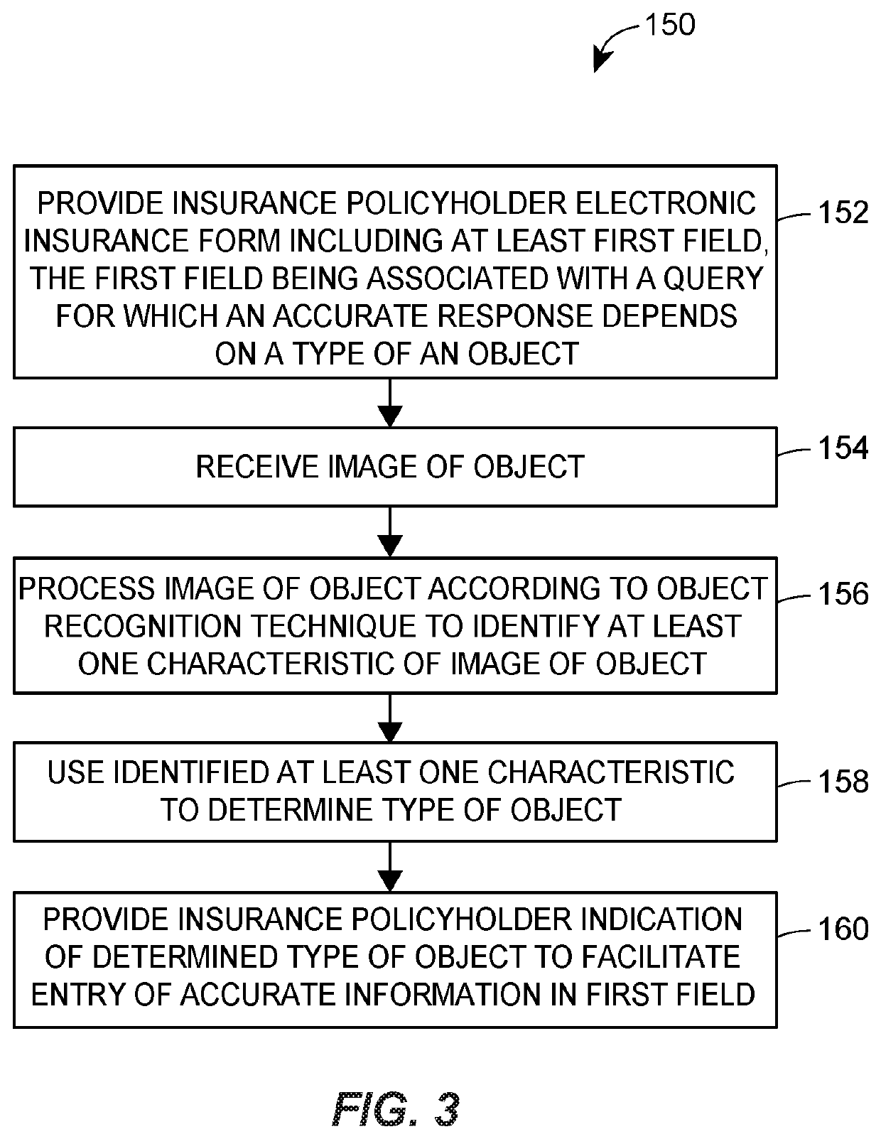 System and method for using object recognition to facilitate the collection of insurance information