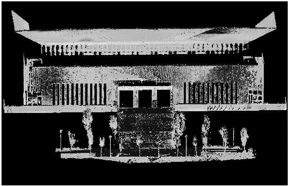 Multi-dimensional feature integrated building point cloud hierarchical clustering segmentation method