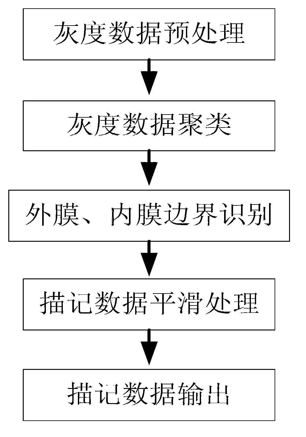 Method of identifying, tracing and measuring external and internal membranes of vessel