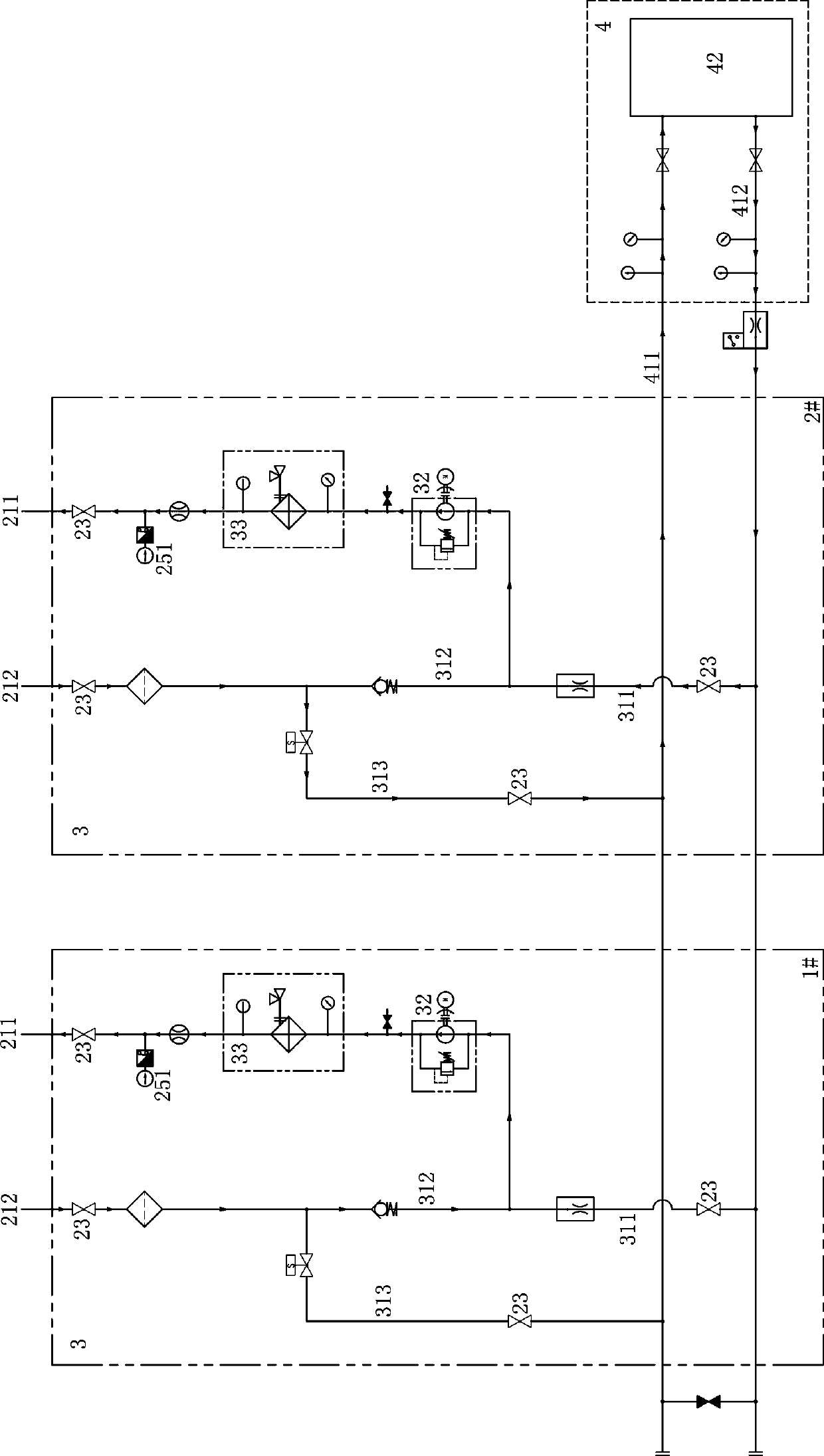 Cold and hot collinear cold-rolled color coating paint temperature automatic control device and its application method