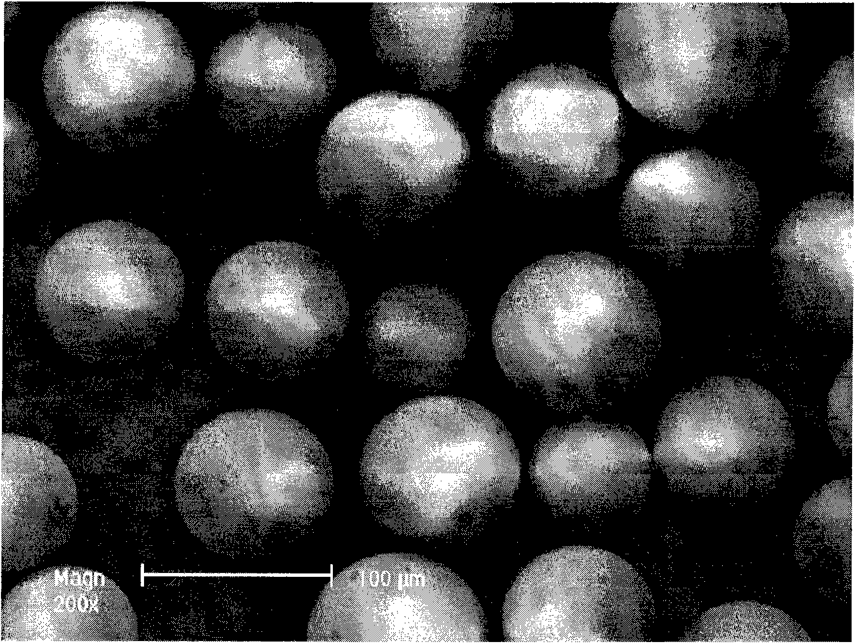 Preparation of polystyrene-divinylbenzene microspheres for blood purification