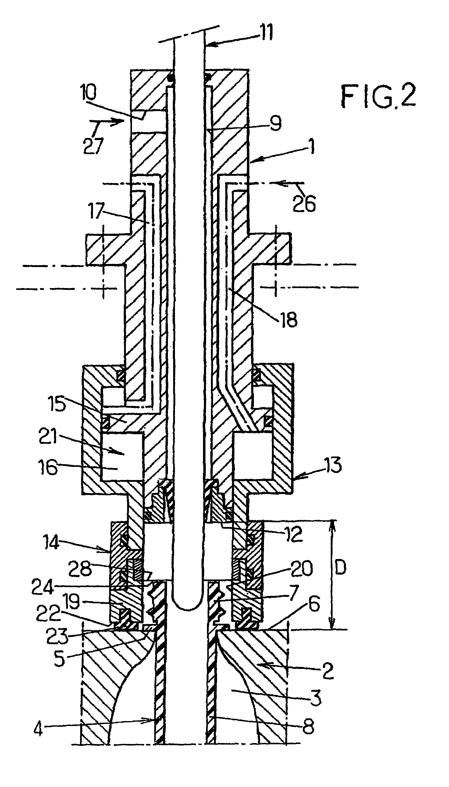 Blow molding system for the manufacture of thermoplastic receptacles