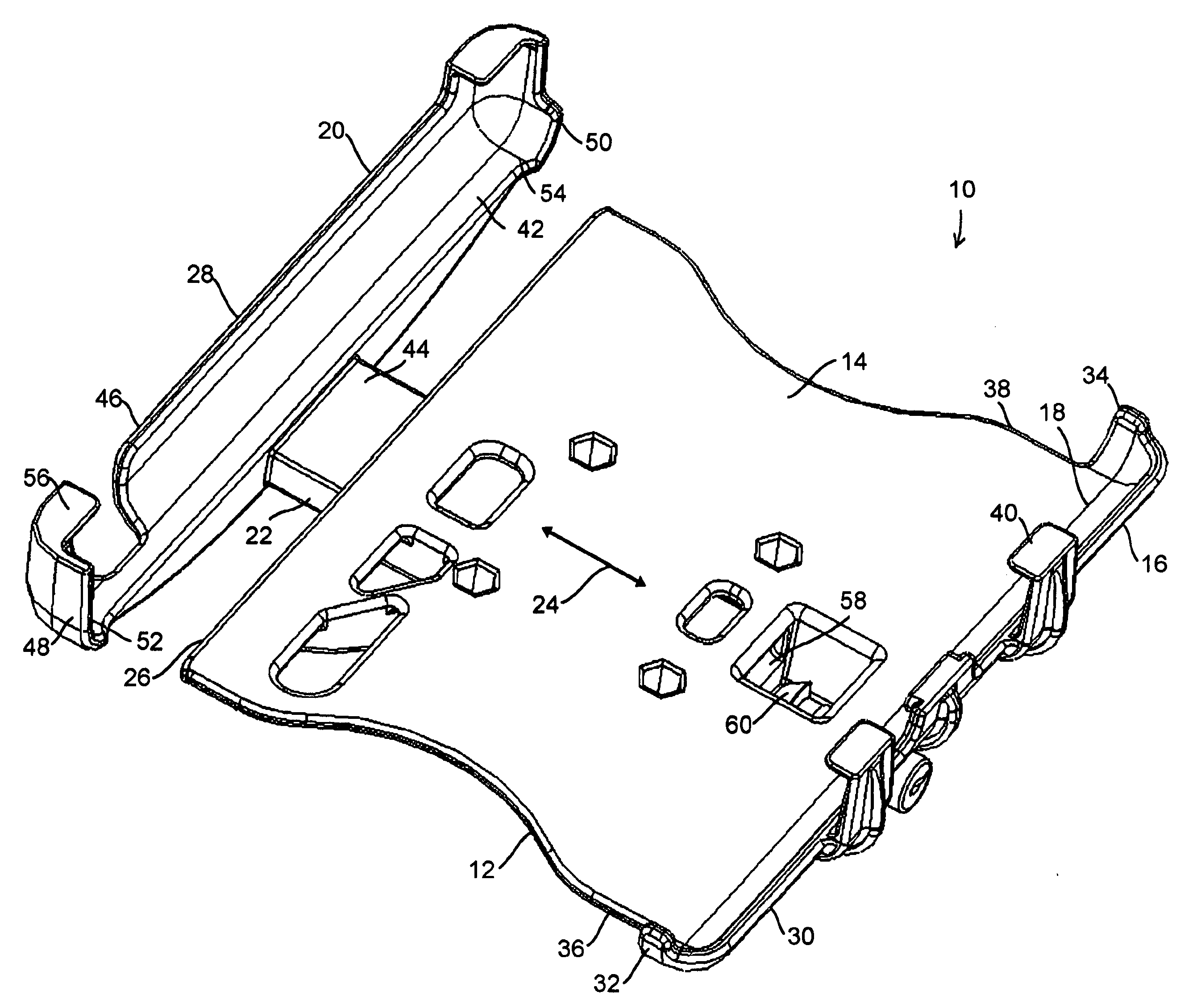 Quick release electronics platform