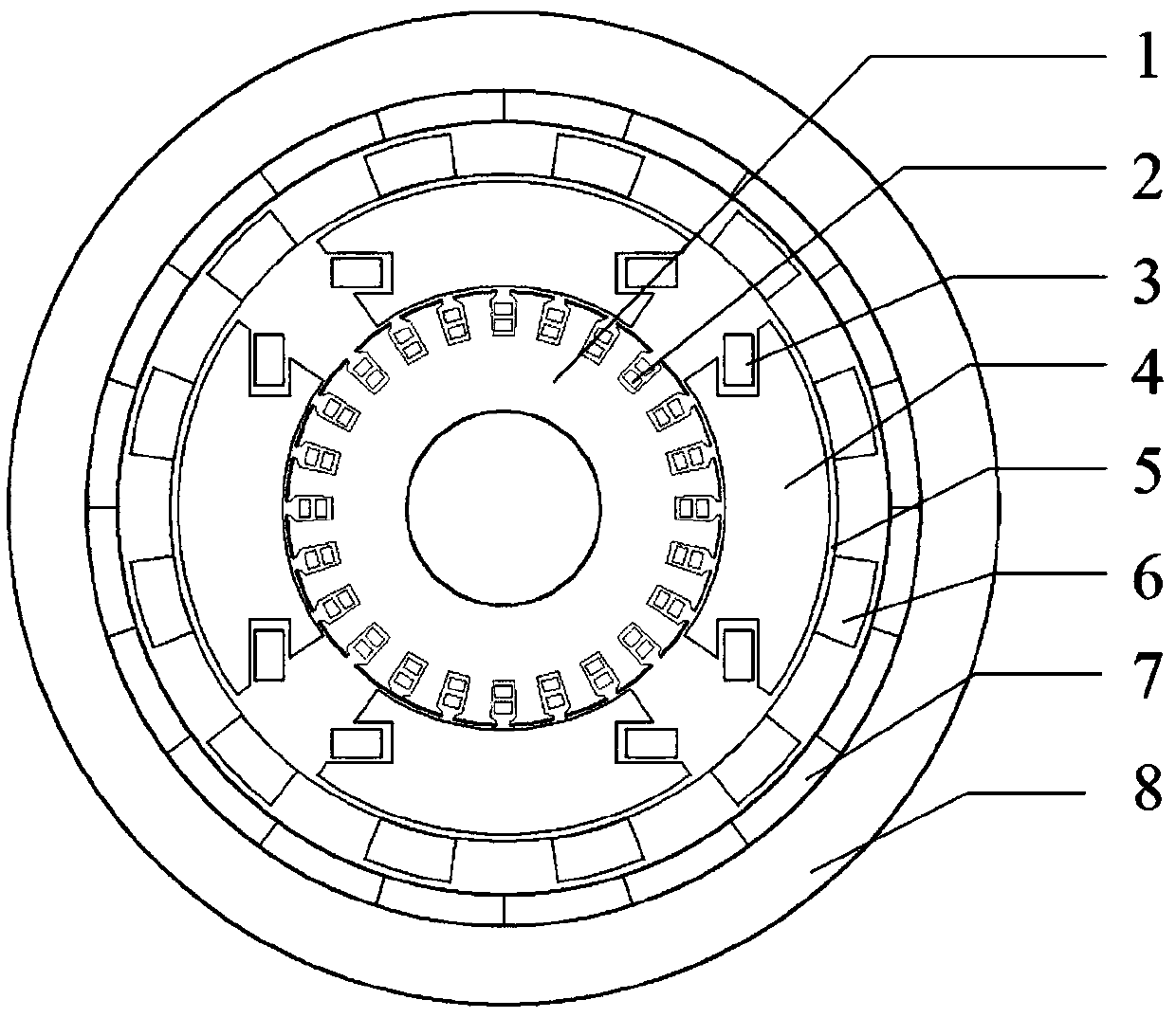 A fully superconducting magnetic gear motor and its application