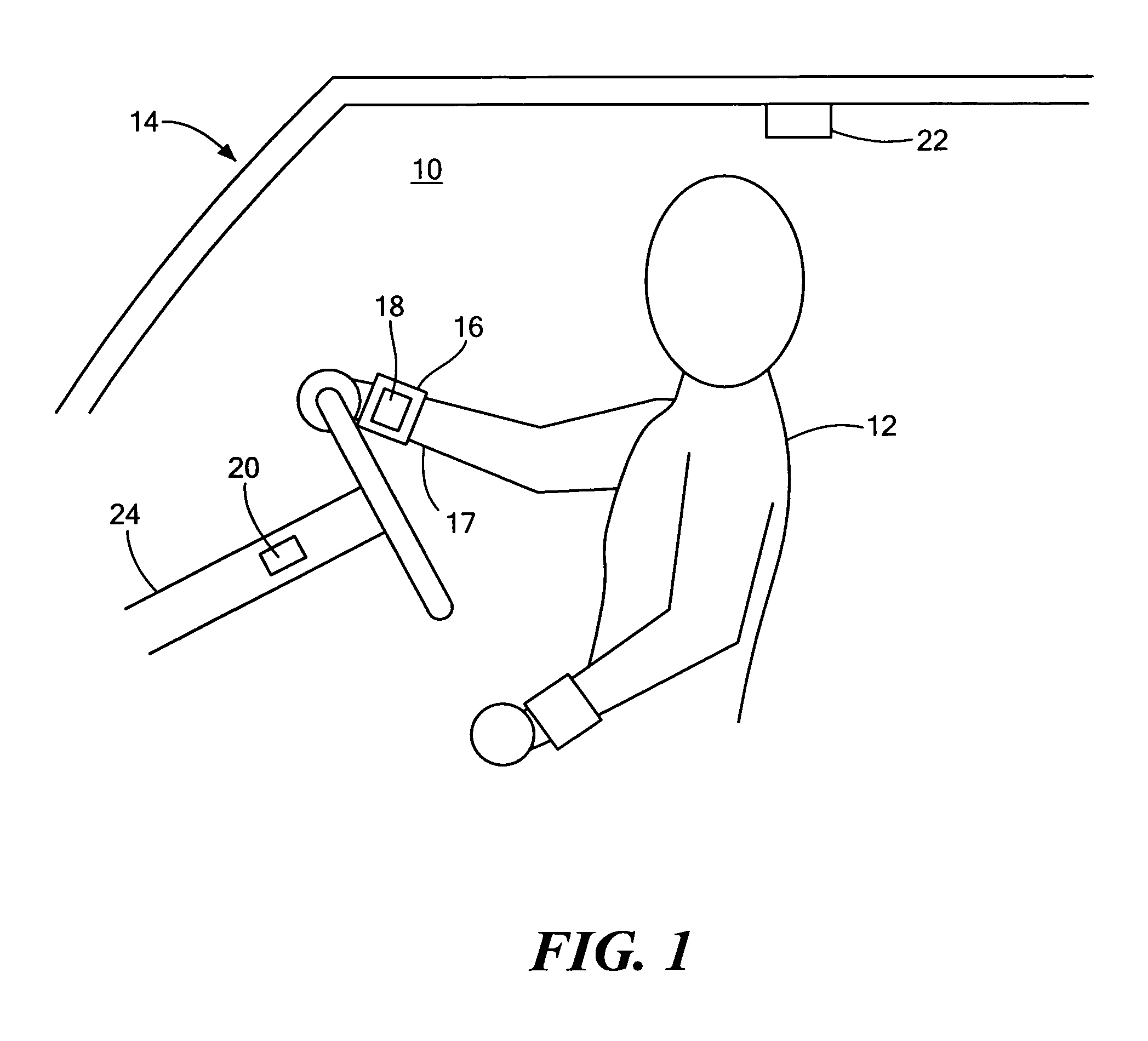 Unobtrusive system and method for monitoring the physiological condition of a target user of a vehicle