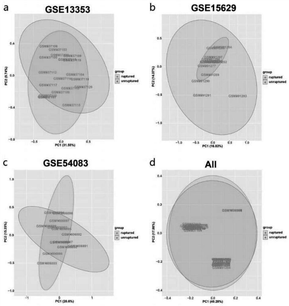 Research method for key genes of intracranial aneurysm formation and rupture