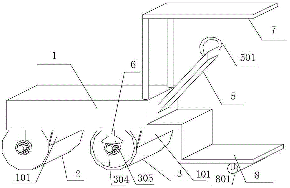 Pedal anti-cracking road roller for building engineering