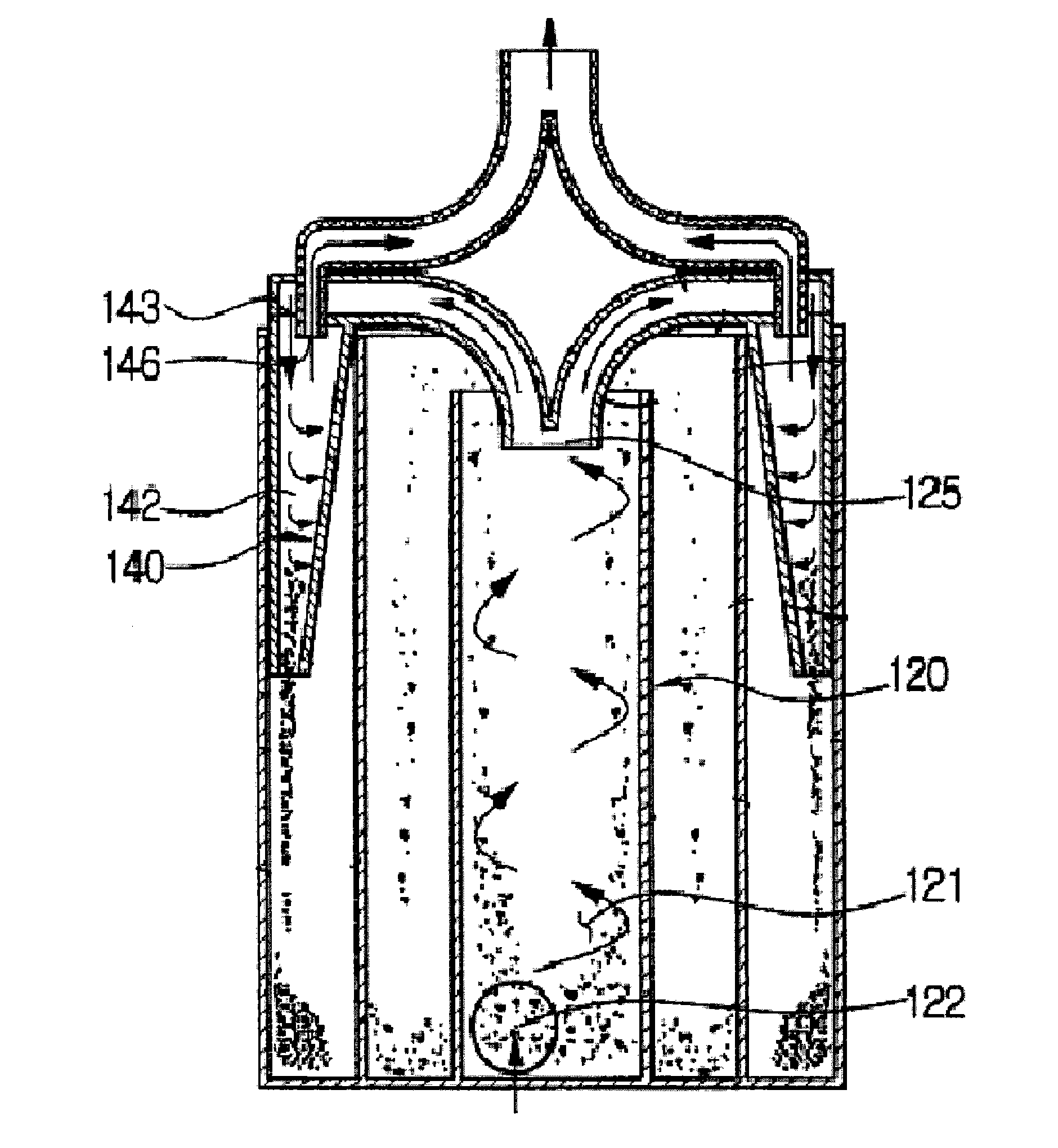 Cyclone separator, cyclone separation device and vacuum cleaner having cyclone separation device