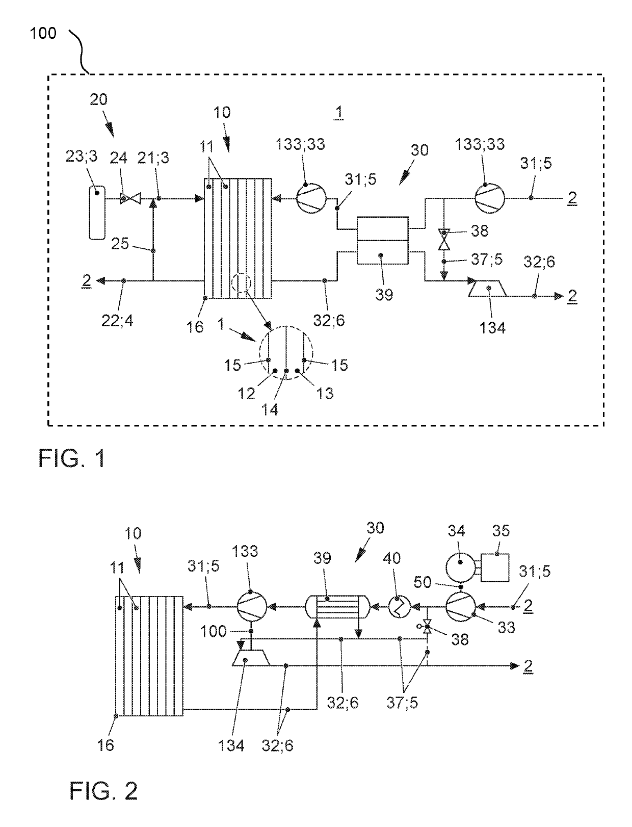 Cathode supply for a fuel cell