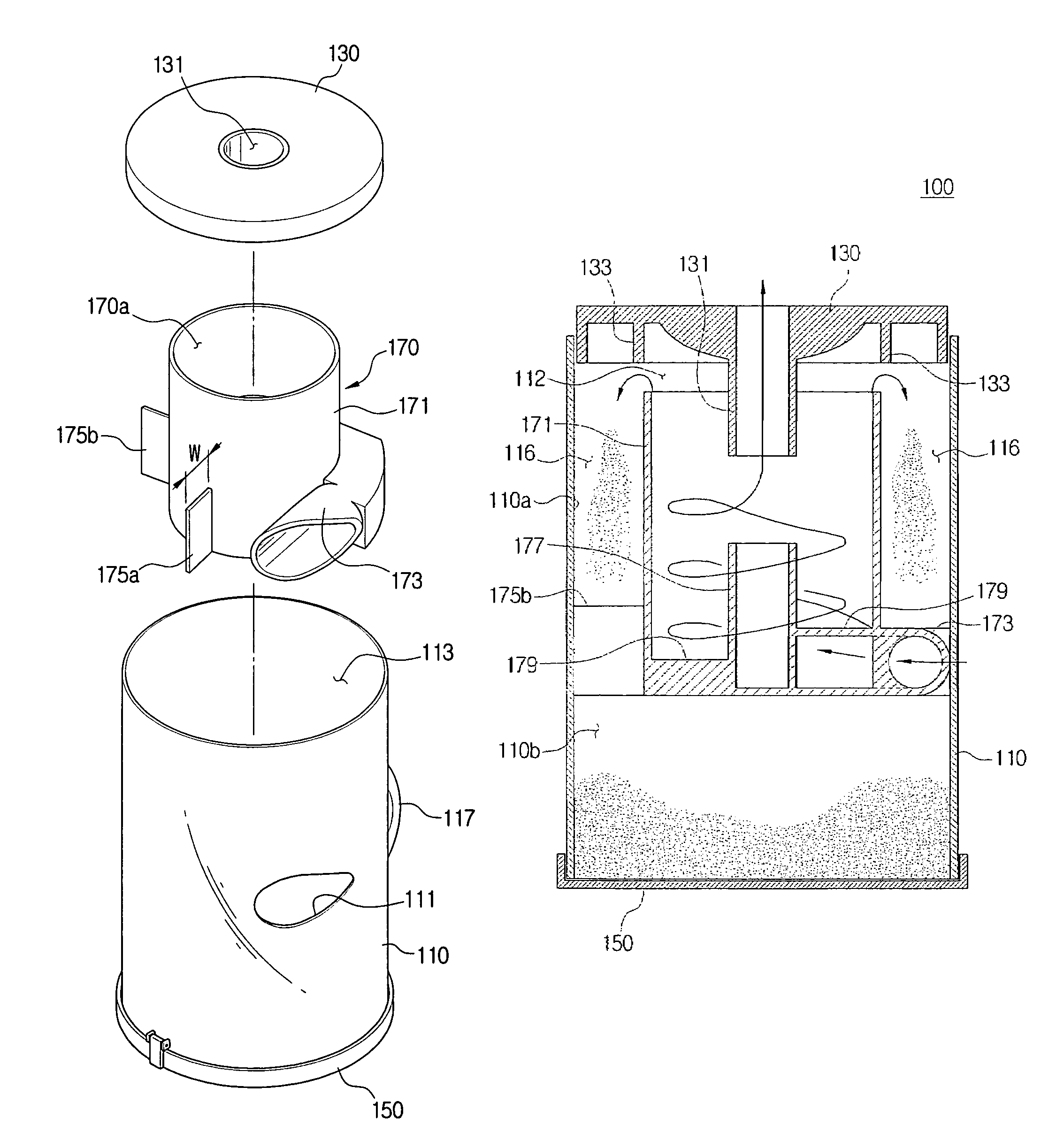 Cyclone unit and contaminants-collecting apparatus having the same