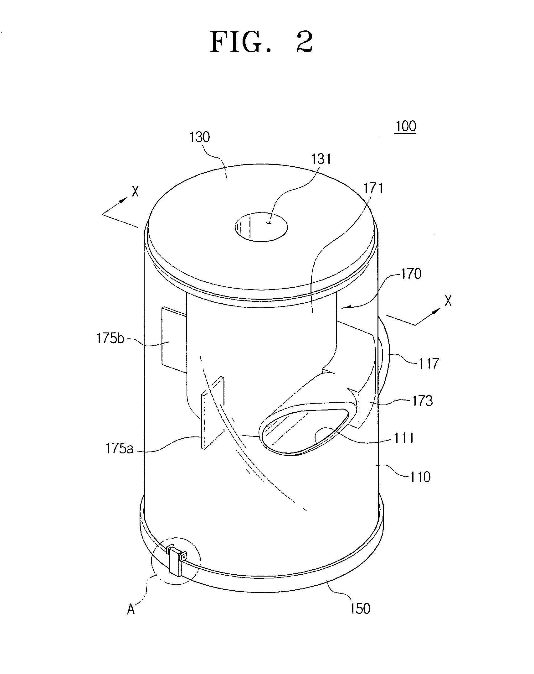 Cyclone unit and contaminants-collecting apparatus having the same