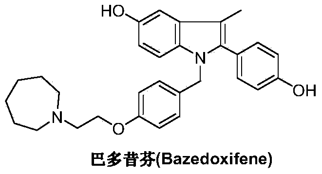 Bazedoxifene intermediate and preparation method thereof