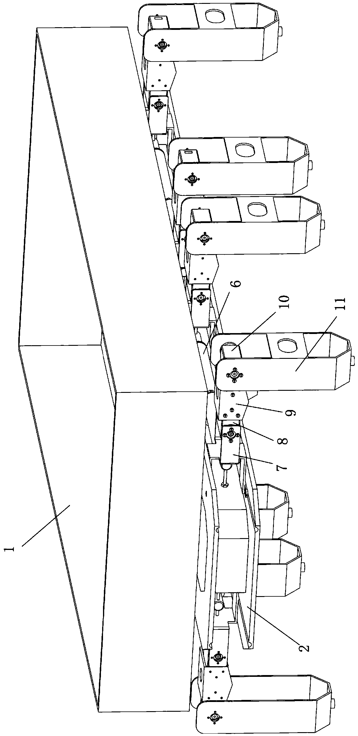 Bionic bearing robot device and method of bionic bearing robot device for selecting gait pattern